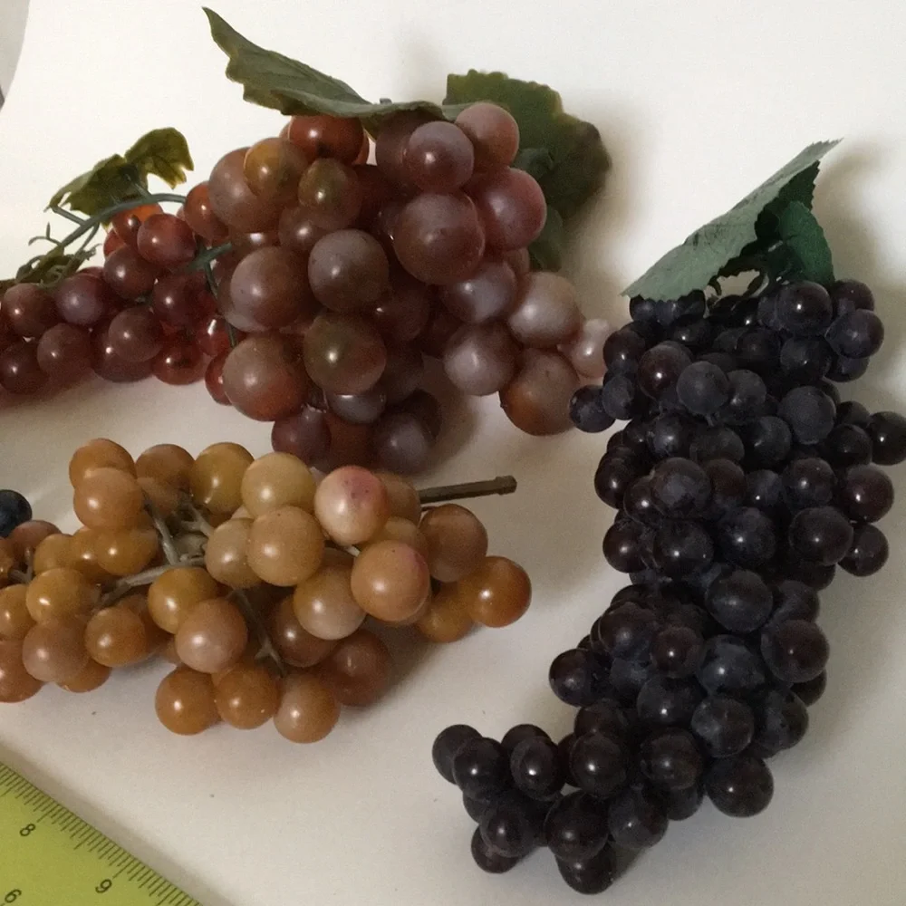 FINAL MARKDOWN Lot #2–Four Bunches of Decorative Vinyl grapes